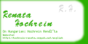 renata hochrein business card